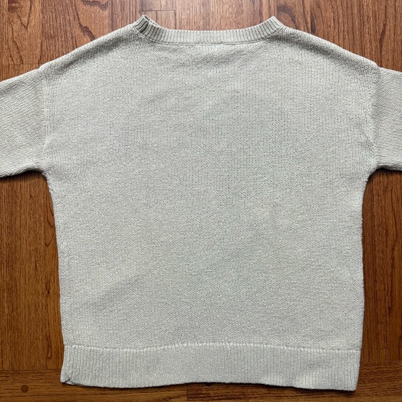 LOFT red heart beige long sleeve sweater size M - Picture 9 of 12